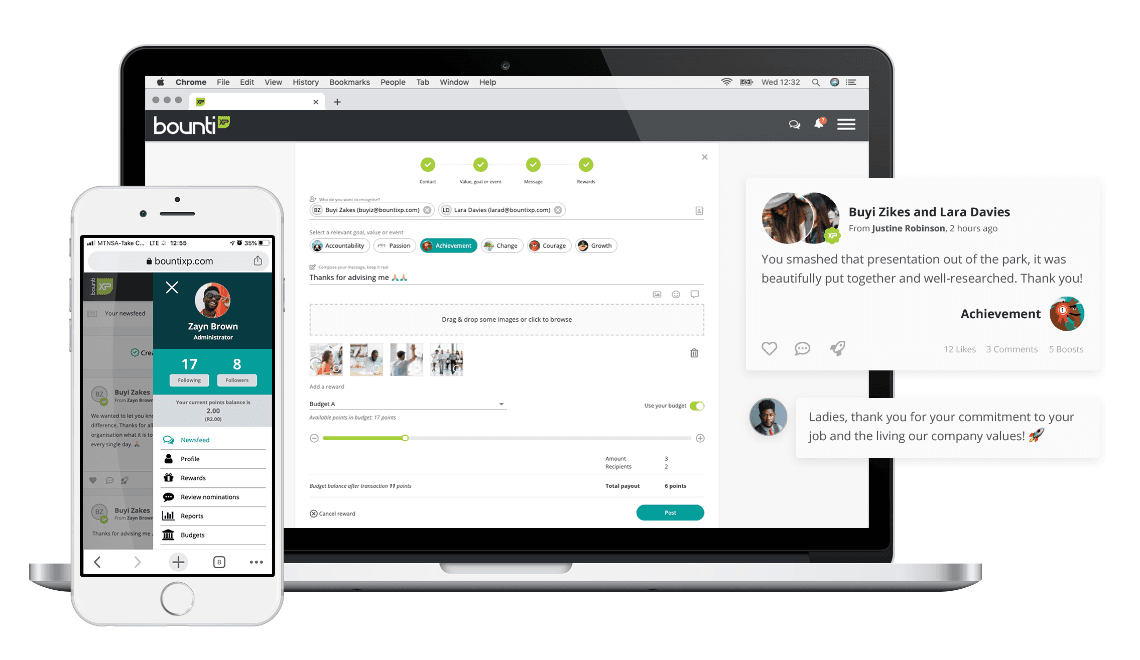 Enable, energise &#038; empower your people with real-time recognition &#038; reward